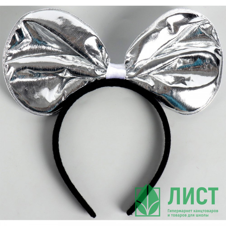 Ободок "Бант" цв.серебро арт.4311264