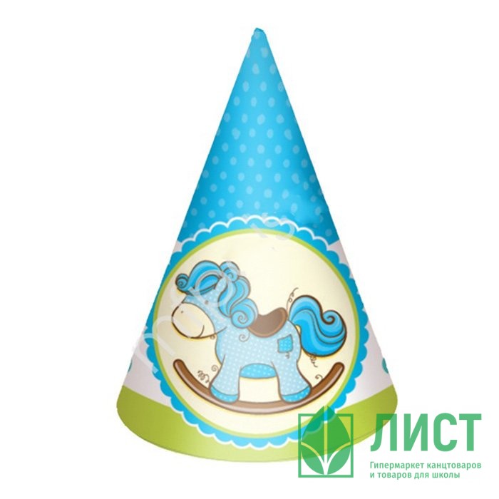 Колпак 06шт/наб. "Лошадка Малыш" голубой арт.6047016
