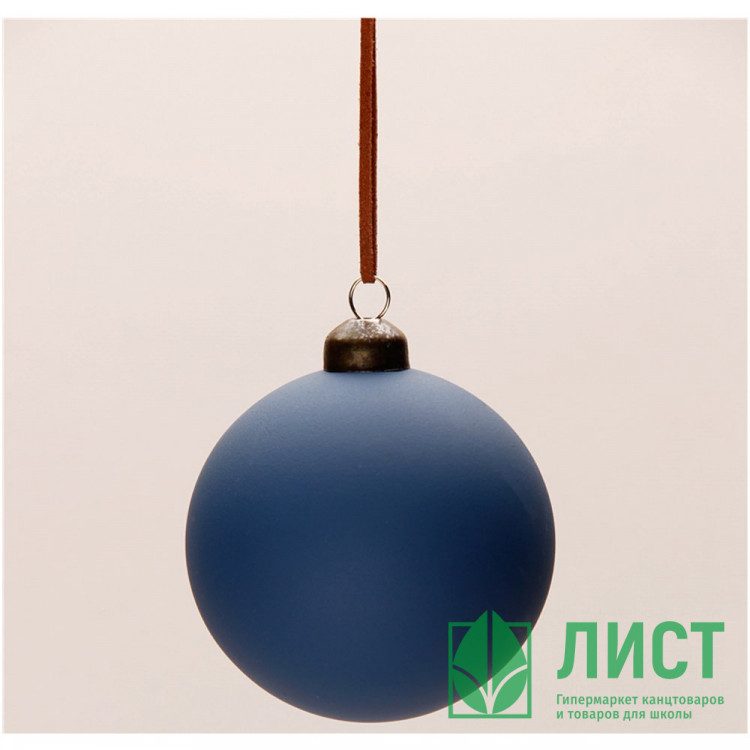 Шар пластик 06см матовый цв.темно-синий 162 арт.РШ5362