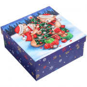 Коробка подарочная 18*18*8,5см "Украшаем ёлку" арт.775-0913