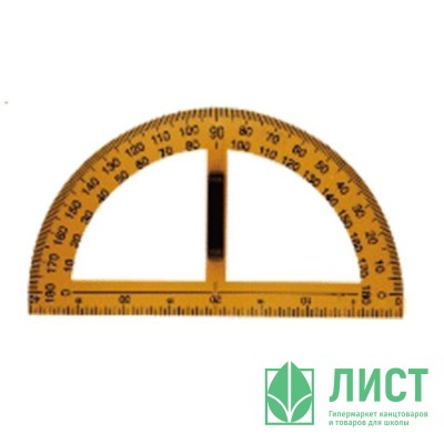 Транспортир 180° (deVENTE) для классной доски с ручкой пластиковый арт.5095800 Транспортир 180° (deVENTE) для классной доски с ручкой пластиковый арт.5095800