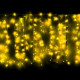 Гирлянда электрическая уличная занавес Дождь 1,5*2,5м 360LED цвет желтый (светлый провод) арт.183-100