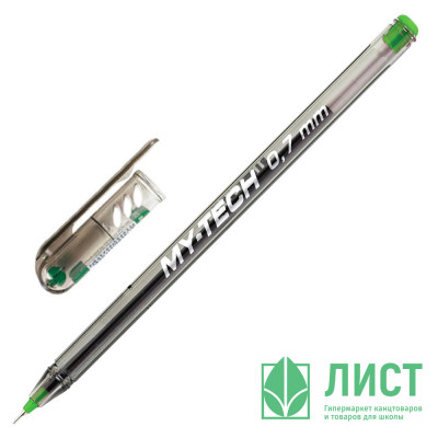 Ручка шариковая прозрачный корус (Pensan) MY-TECH зеленая/масло/игла 0,7мм арт. (Ст.25) Ручка шариковая прозрачный корус (Pensan) MY-TECH зеленая/масло/игла 0,7мм арт. (Ст.25)