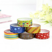 Лента подароч. клейкая 1,5см*5м 6шт/наб. Микс№2 арт.4312700