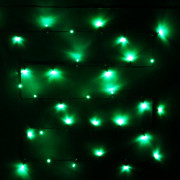 Гирлянда электрическая для дома точечная 3,5м 36LED цвет зеленый (зеленый провод) 8режимов арт.130-366