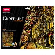 Гравюра Скретчинг Города 30*40см (LORI) Новогодняя Москва арт.Гр-795