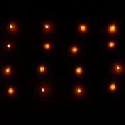 Гирлянда электрическая для дома занавес Бахрома 2,5*0,6м 48LED цвет желтый (светлый провод) 4режимов арт.196-089