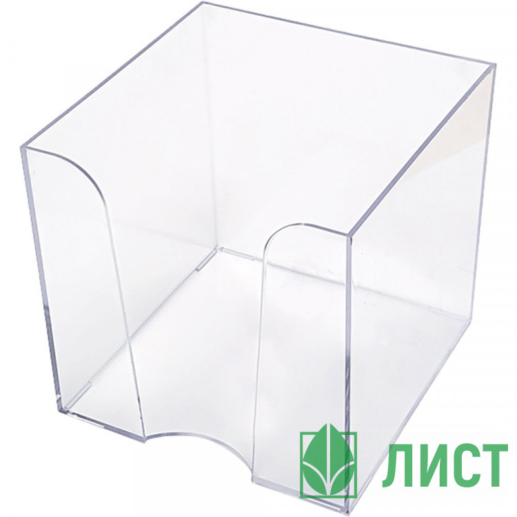 Подставка для бумажного  блока (Attomex) 9*9*9 прозрачная арт.4105403