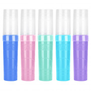 Пенал-тубус 1 отделение пластиковый СТАММ пастельные цвета ассорти арт.ПН-31461