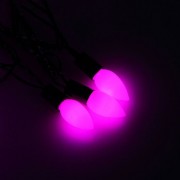 Гирлянда эл. Уличная фигурная 05м 40л. Led свечка матовая цв.Розовый (т.Провод) 8реж. Арт.1080087