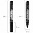 Маркер CENTROPEN FLIPCHART ВО круглый 2,5мм черный арт.8550/1Ч - 