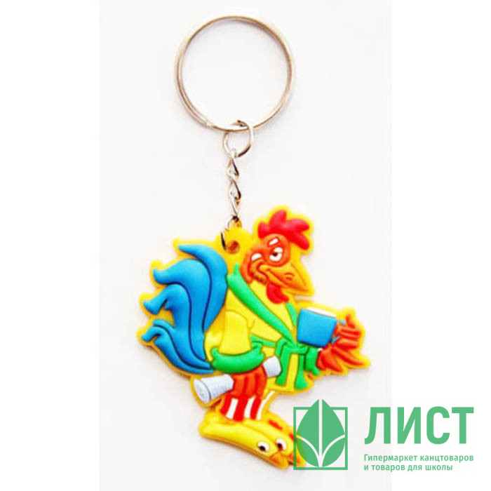 Брелок СИМВОЛ ГОДА "Домашний петушок" 5см арт.42227/48