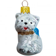 Украшение на ёлку стекло (серия Премиум) 05см "Собачка мини" арт.Ф1810/19/2
