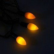 Гирлянда эл. Уличная фигурная 05м 40л. Led свечка матовая цв.Желтый (т.Провод) 8реж. Арт.1080085