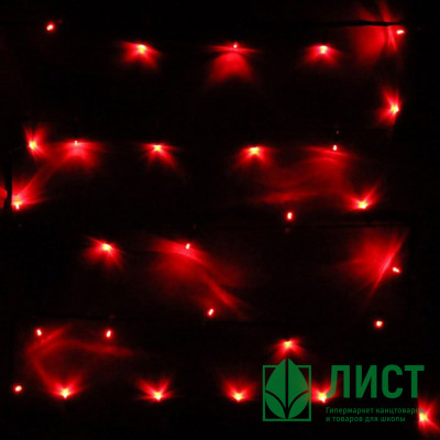 Гирлянда электрическая для дома точечная 9,5м 100LED цвет красный (зеленый провод) 8режимов арт.129-031 Гирлянда электрическая для дома точечная 9,5м 100LED цвет красный (зеленый провод) 8режимов арт.129-031