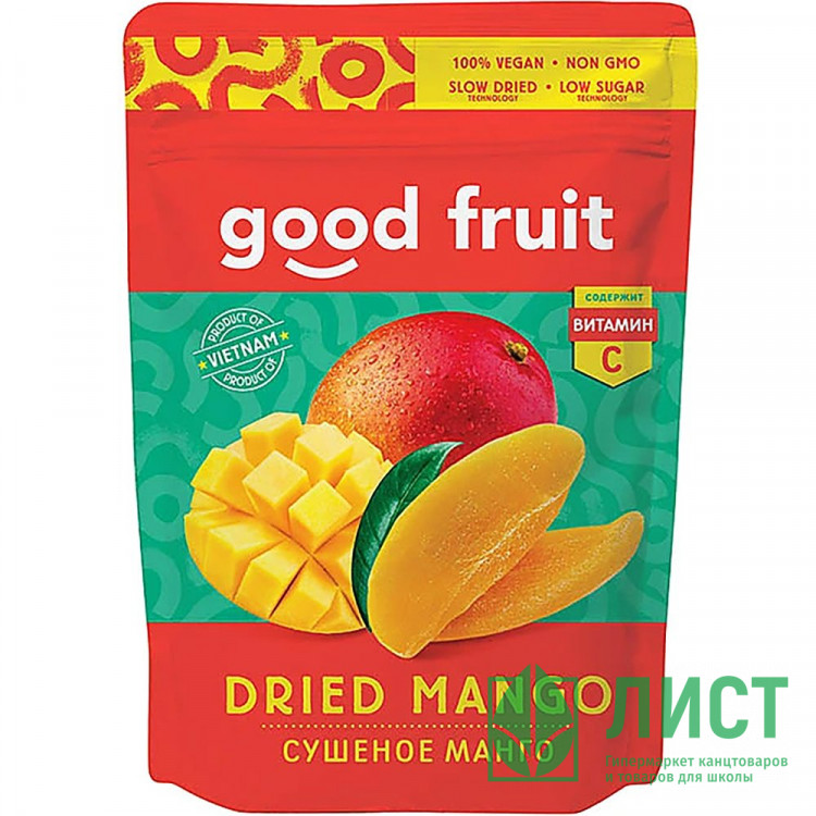 Манго "GOOD FRUIT" 100г сушеное арт.РСС114