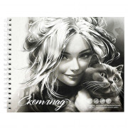 Альбом-скетчпад А5 на гребне 30 листов Феникс Улыбка 160 г/м? арт.70484