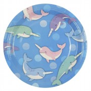 Тарелки бумажные Морской единорог 06шт/наб. D-23см арт.6067007