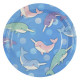 Тарелки бумажные Морской единорог 06шт/наб. D-23см арт.6067007
