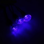 Гирлянда эл. Уличная фигурная 05м 40л. Led грани цв.Синий (т.Провод) арт.1080073