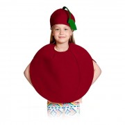 Костюм для девочки Вишенка (накидка,шапка) р.34/128 ткань арт.5205