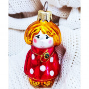 Украшение декоративное стекло 09см "Домовой" п/у арт.ФУ-442