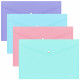 Папка-конверт на кнопке А4(232*333) 180мкм ErichKrause Diagonal Pastel ассорти арт.50322 (Ст.12)