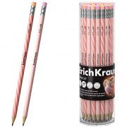 Карандаш чернографитный ErichKrause с ластиком Прима-кошка (Prima Cat) HB круглый корпус ассорти пластик арт.65385 (Ст.42)