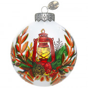 Шар стекло 08см "Рождественский 3" п/у арт.КУ-80-244059