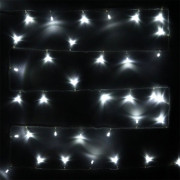 Гирлянда электрическая для дома точечная 5,5м 50LED цвет белый (светлый провод) 8режимов арт.127-015