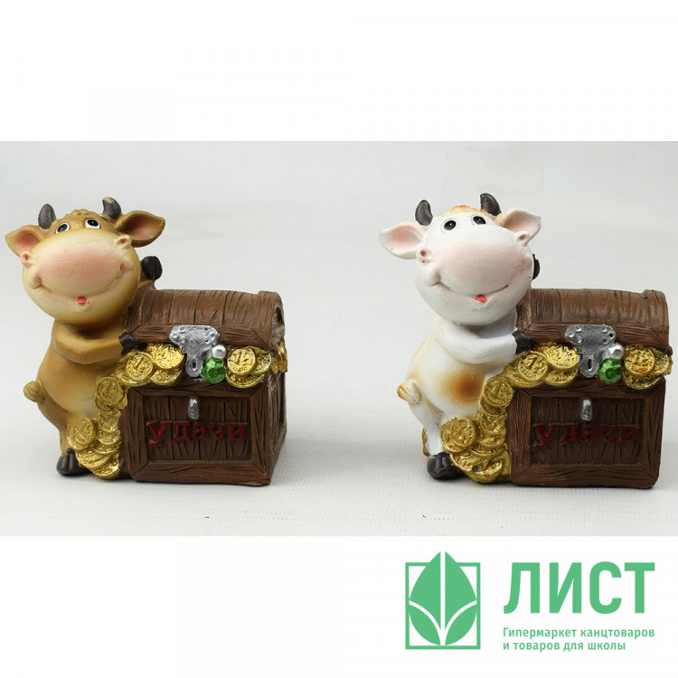 Копилка СГ "Бычок" 9,5см в ассортименте арт.753534