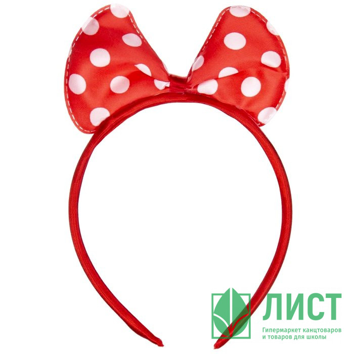 Ободок "Белый горох" арт.78179