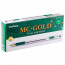 Ручка шариковая  прозрачный корпус  резиновый упор (MC Gold) зеленая арт.MC-04 - 