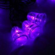Гирлянда эл. Уличная фигурная 05м 30л. Led колокол цв.Фиолетовый (т.Провод) 8реж. Арт.1080122