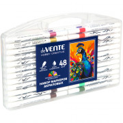 Маркеры для скетчинга акриловые (deVENTE) HOBBY CREATIVE Classic&Pastel 48 цветов пулевидный наконечник пластиковая упаковка арт 5044504