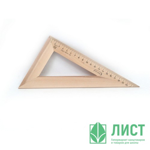 Угольник деревянный 23см 30° (МОЖГА) арт.С137