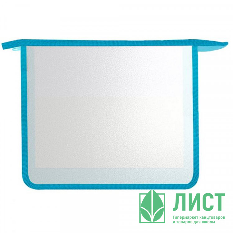 Папка школьная для тетрадей А5 на молнии Оникс прозрачная  Тиффани арт.ПТ-750