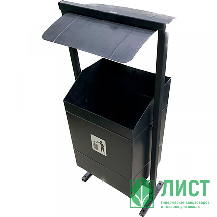 Урна квадратная с крышей г.Миасс