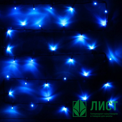 Гирлянда электрическая для дома точечная 13м 152LED цвет синий (зеленый провод) 8режимов (можно соединять) арт.120-068 Гирлянда электрическая для дома точечная 13м 152LED цвет синий (зеленый провод) 8режимов (можно соединять) арт.120-068