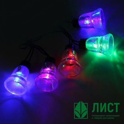 Гирлянда эл. Уличная фигурная 05м 30л. Led колокол цв.Мульти (т.Провод) 8реж. Арт.1080116 Гирлянда эл. Уличная фигурная 05м 30л. Led колокол цв.Мульти (т.Провод) 8реж. Арт.1080116
