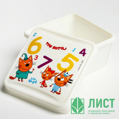 Ланч-бокс 0,45л &quot;Три кота.Обучайка&quot; арт.4097664 Ланч-бокс 0,45л "Три кота.Обучайка" арт.4097664