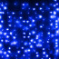 Гирлянда электрическая для дома занавес Дождь 1,5*2,5м 360LED цвет синий (светлый провод) 8режимов (можно соединять) арт.131-031 - 