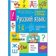 Книга мягкая обложка А5 Справочник в таблицах Русский язык 1-4 классы (Айрис) арт.27446