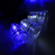 Гирлянда эл. Уличная фигурная 05м 30л. Led колокол цв.Бело-синий (т.Провод) 8реж. Арт.1080115