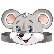 Маска карнавальная картон "МЫШЬ" арт.5909200