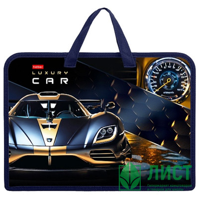 Сумка пластик А4 (Hatber) на молнии ручка-тесьма Luxury Car арт.AMn_08089 Сумка пластик А4 (Hatber) на молнии ручка-тесьма Luxury Car арт.AMn_08089