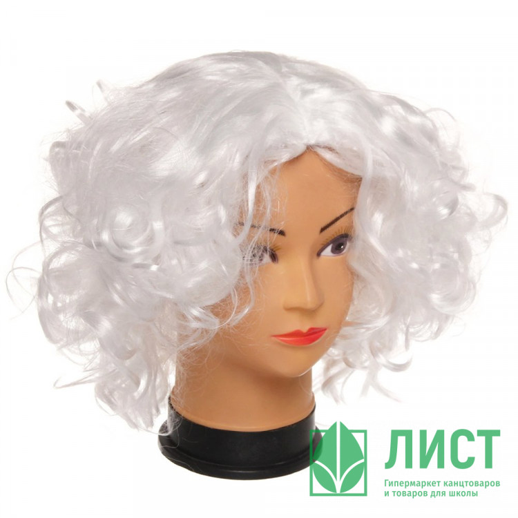 Парик карнавальный "Мерлин" цв.белый арт.772-032