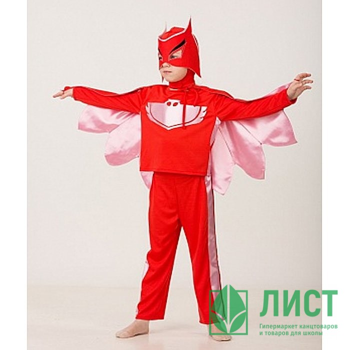 Костюм М ГЕРОЙ в красном (брюки,сорочка,головной убор) р.26/104-32/128 арт.1956