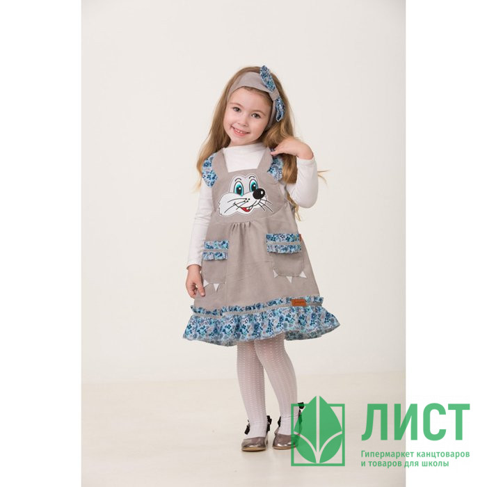 Костюм для девочки Мышка Тики (повязка,сарафан) р.26/104-30/116 арт.5906
