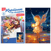 Картина по номерам 20x28,5см (LORI) Маленький ангел арт.Кпн-374